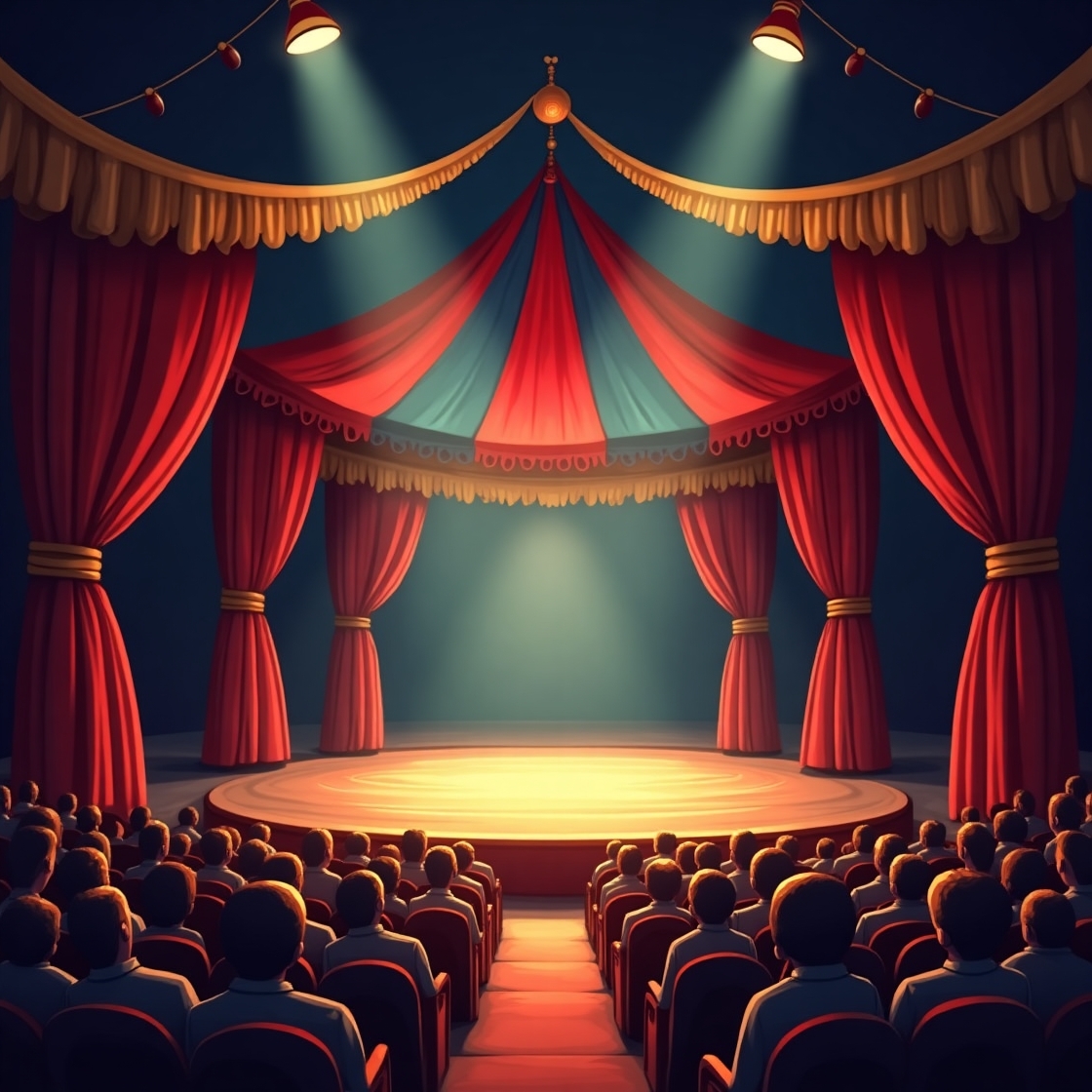 Empty circus tent